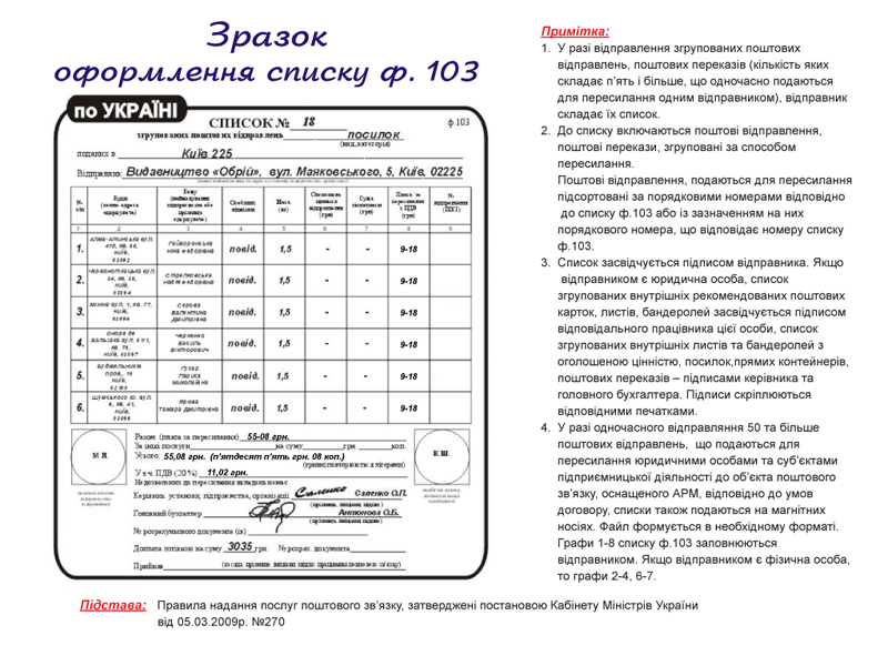 Форма 103 бланк скачать